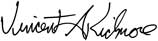 Vincent's signature